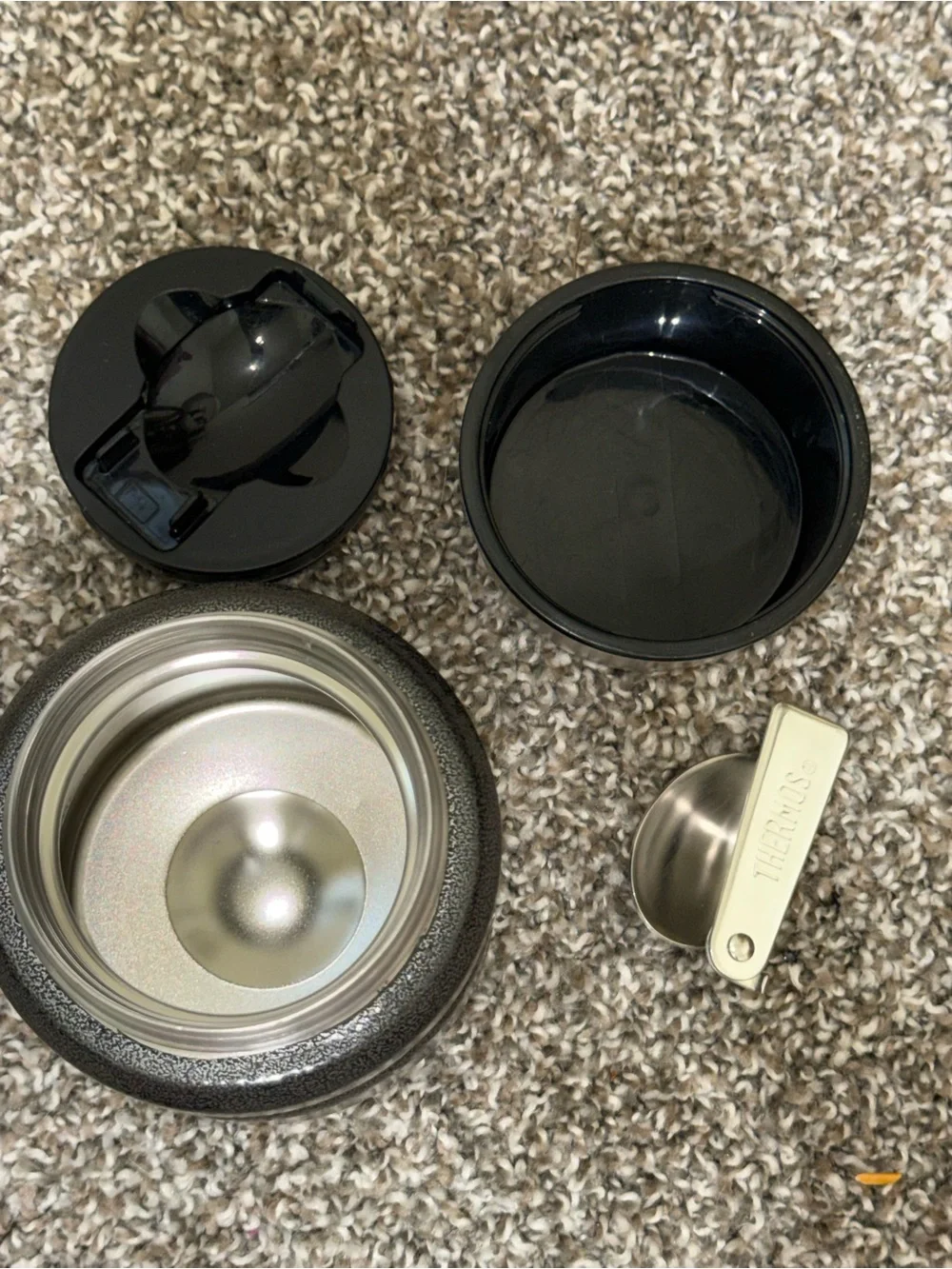 Thermos small dark grey thermal